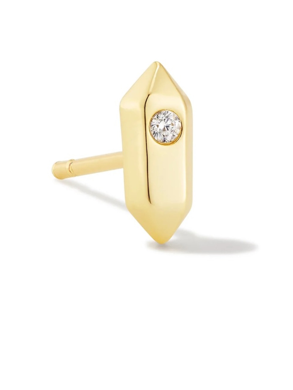 Kendra Scott AUSTIN GOLD SINGLE STUD EARRING, NWT